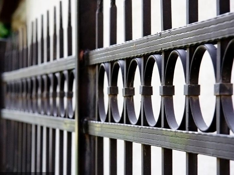 paneles decorativos de valla metálica cortados con láser