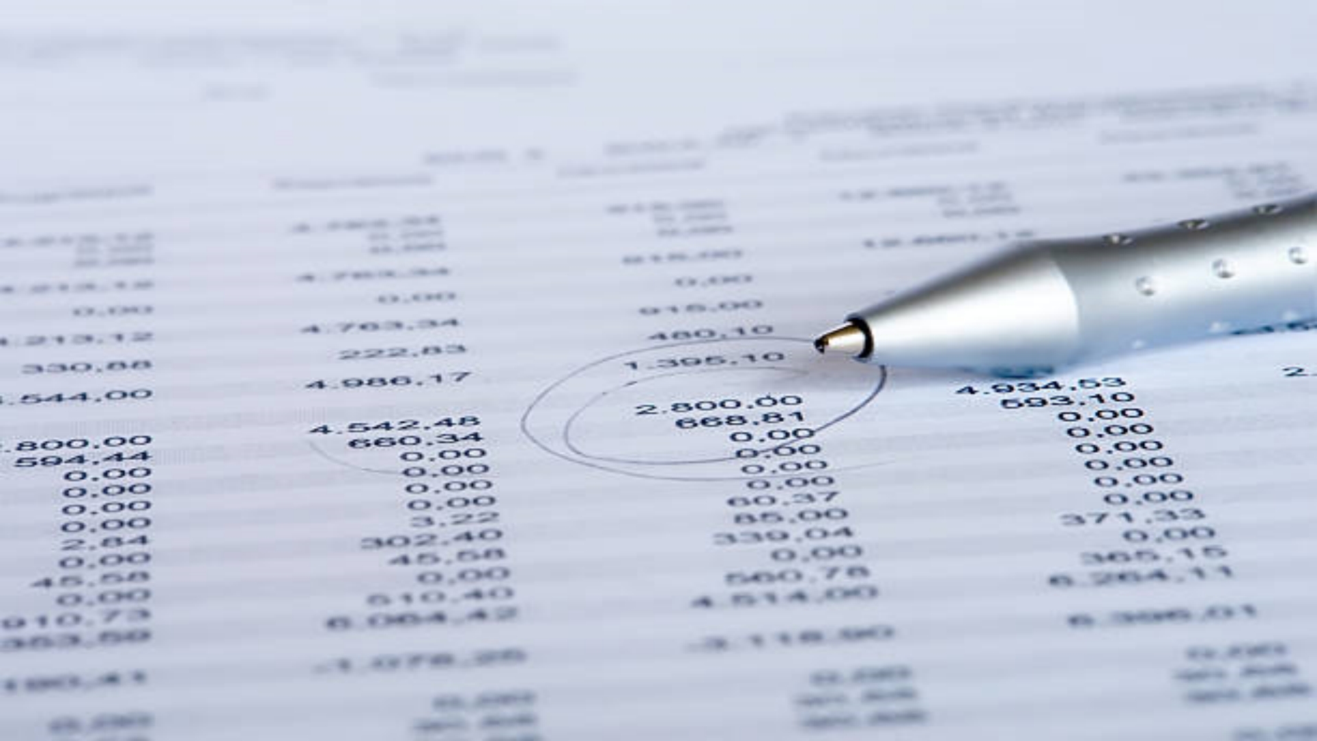 preparation of a balance sheet