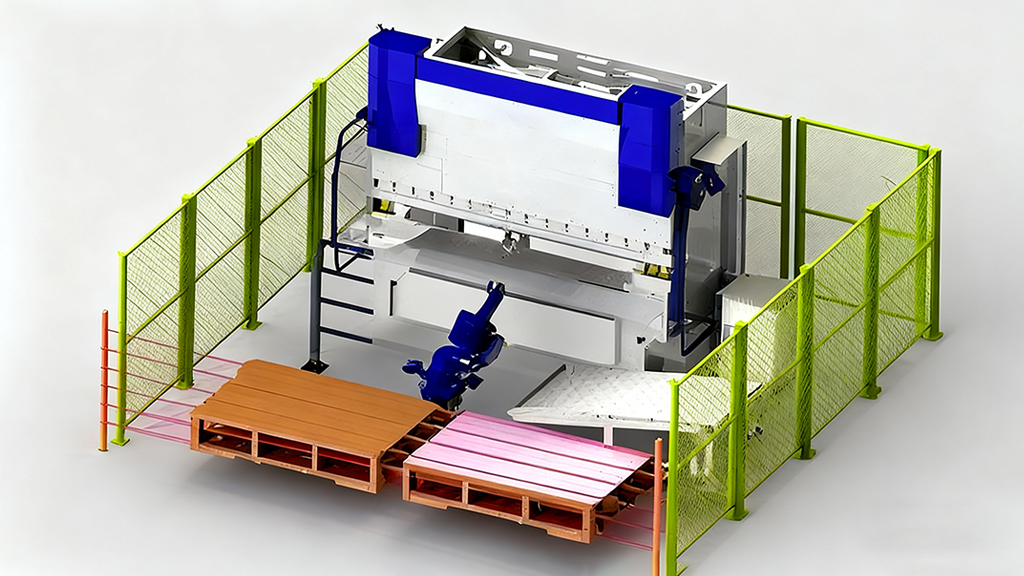 cnc bending machine with automatic loading and unloading robot