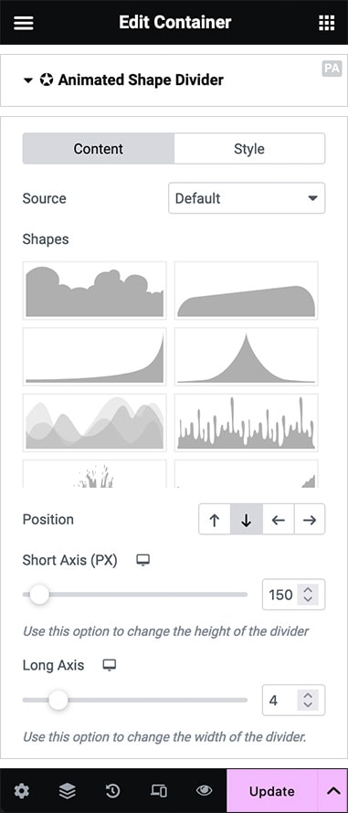 elementor animated shape divider.jpg