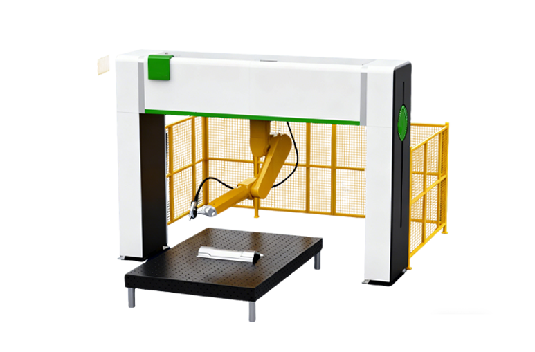 3d 5axis laser cutting machine with fixed workbench