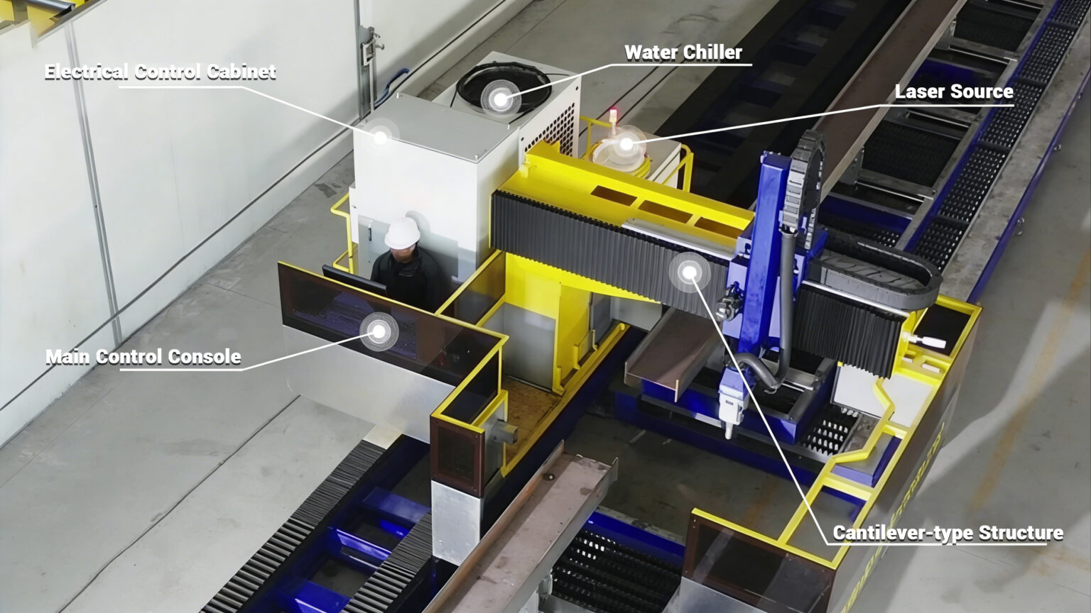 heavy duty machine cantilever structure 1