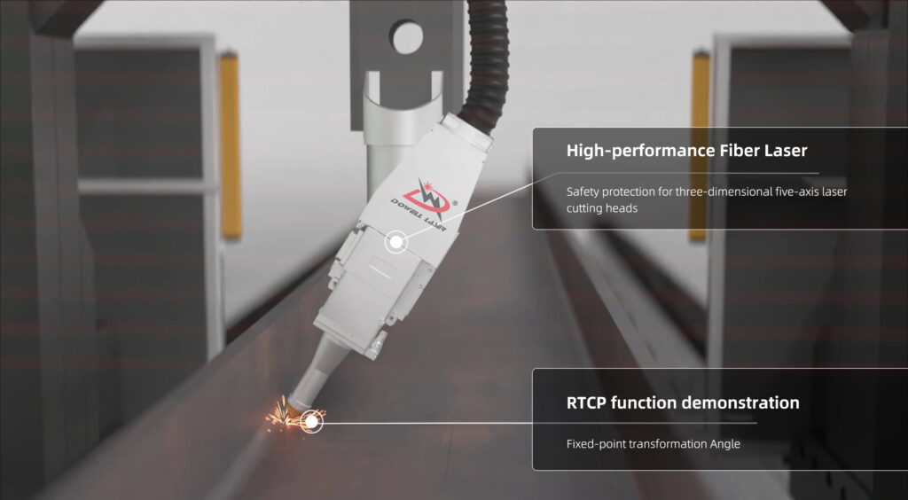 the 3d 5axis fiber laser cutting head 1