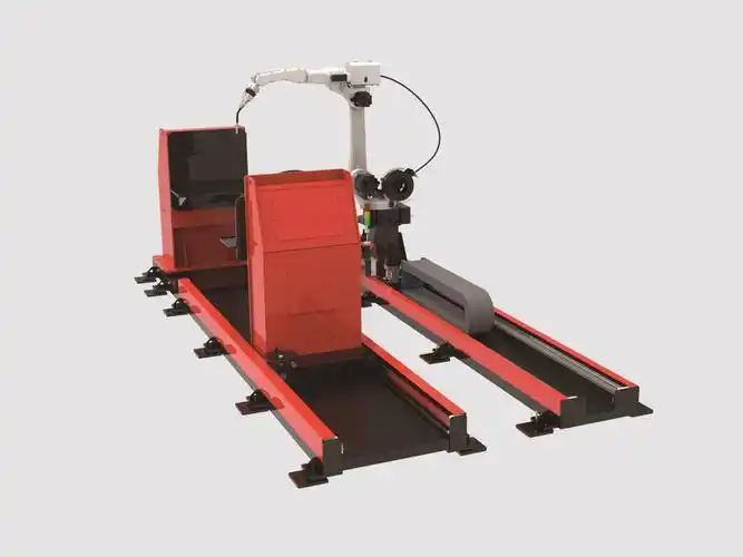 7 axis ground rail+tailstock movement laser welding robot 1