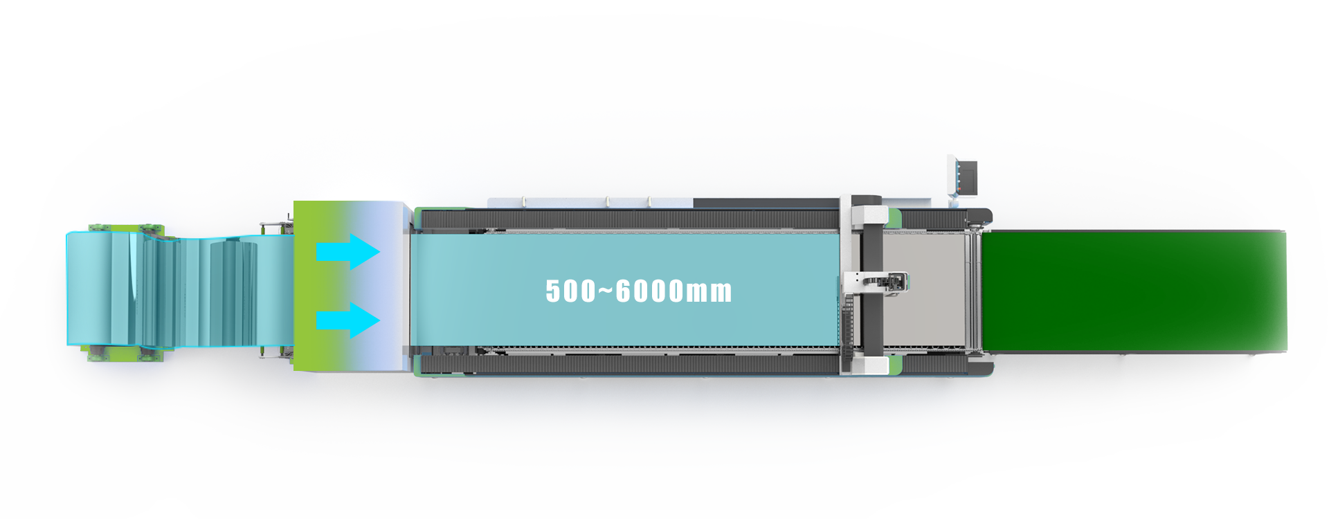 automatic coil flattening laser cutting machine 2