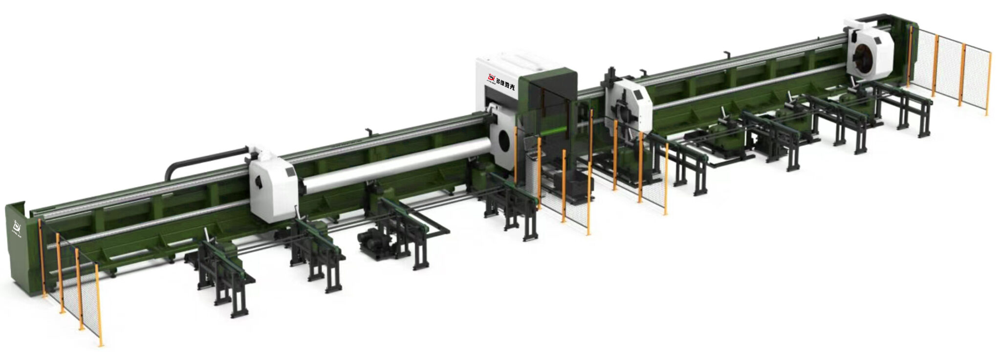 4 chucks duty heavy pipe laser cutting machine 2